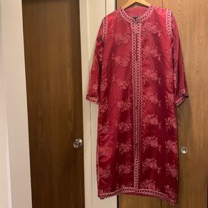 Women’s Burgundy 2 Piece Abaya(measurements in photos)